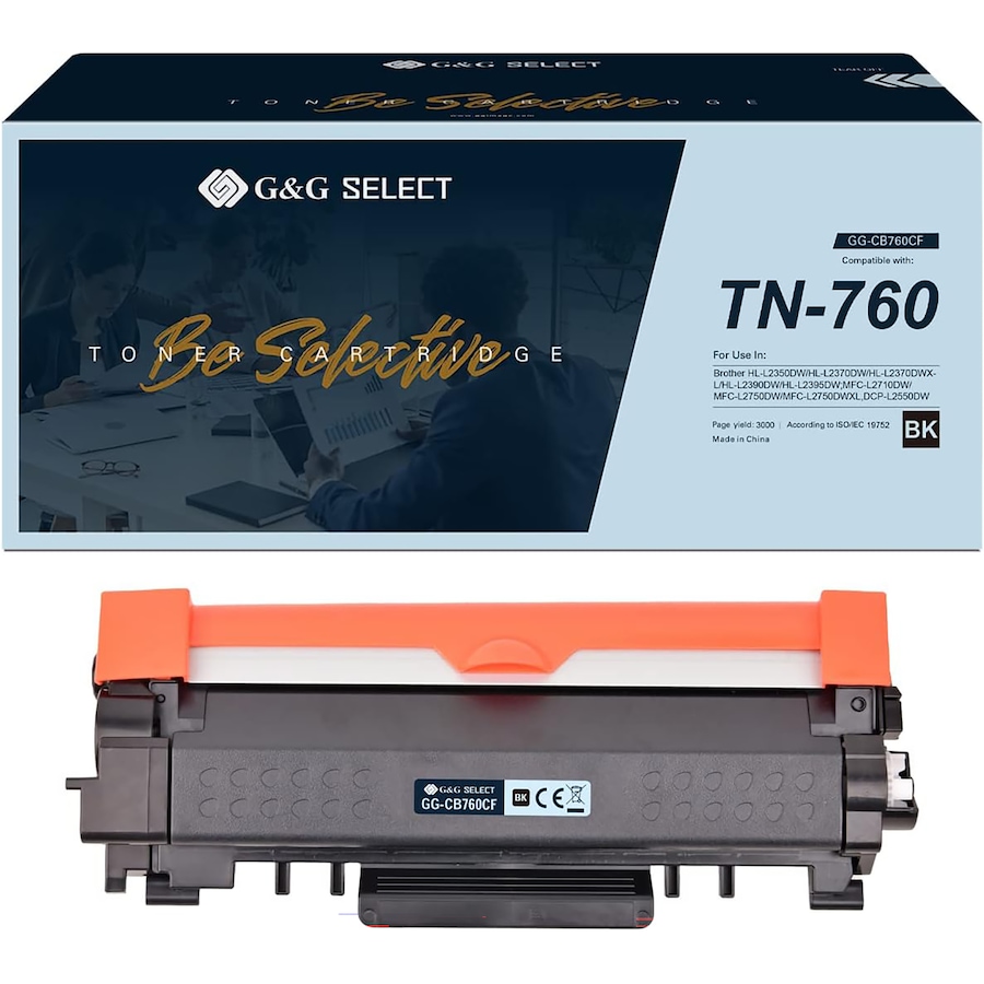 Image 727975.jpg, Product 727-975 / Price $59.99, G&G Select Compatible Toner Cartridge 2-Pack (can replace Brother TN760) from G&G on TSC.ca's Electronics department