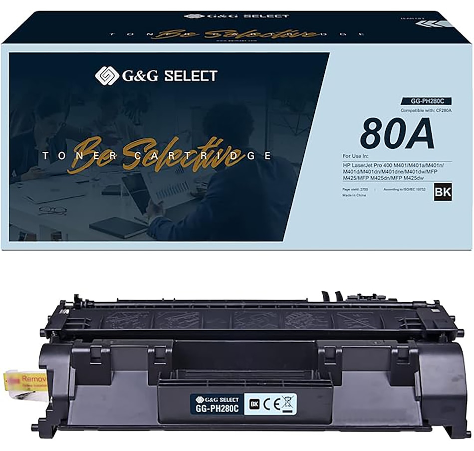 Image 727977.jpg, Product 727-977 / Price $69.99, G&G Select Compatible Toner Cartridge (can replace HP 80A CF280A) from G&G on TSC.ca's Electronics department