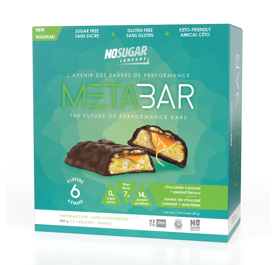 Image 728169.jpg, Product 728-169 / Price $36.00, No Sugar Metabar Choco Caramel Peanut from No Sugar on TSC.ca's Health & Fitness department