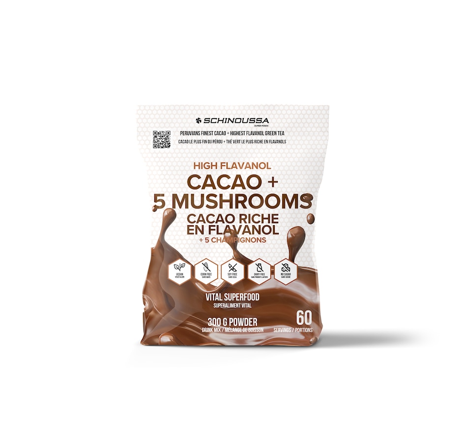 Image 728242.jpg, Product 728-242 / Price $35.00, Schinoussa High Flavanol Cacao + 5 Mushrooms Vital Superfood from Schinoussa  on TSC.ca's Health & Fitness department