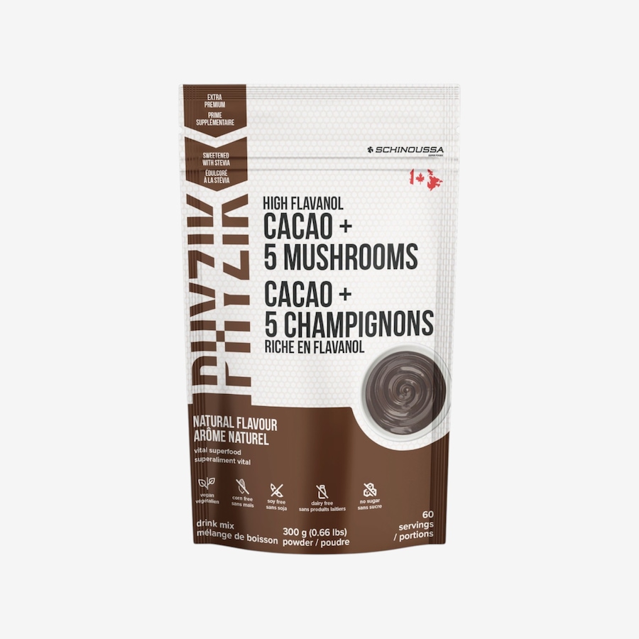 Image 728242.jpg, Product 728-242 / Price $35.00, Schinoussa High Flavanol Cacao + 5 Mushrooms Vital Superfood from Schinoussa on TSC.ca's Health & Fitness department