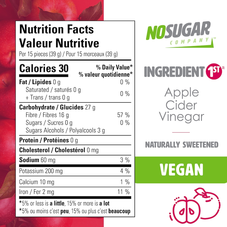 Image 728392_ALTMORE4.jpg, Product 728-392 / Price $24.99, No Sugar Apple Cider Vinegar Gummies 78-Count from No Sugar on TSC.ca's Health & Fitness department