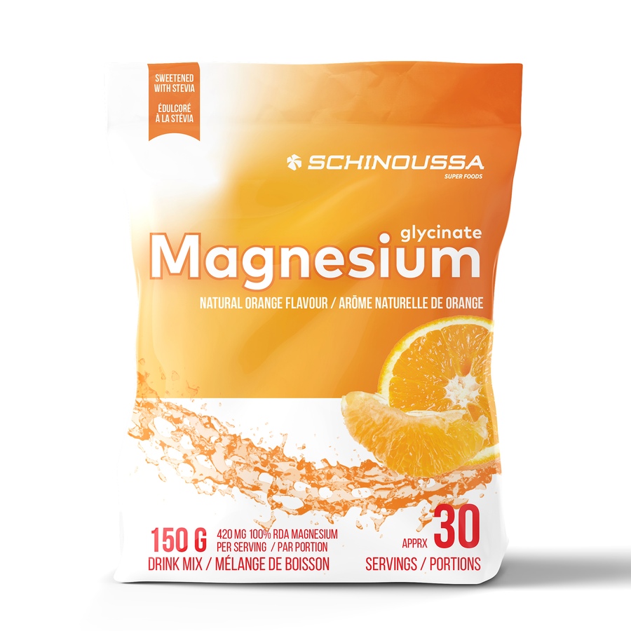 Image 728396.jpg, Product 728-396 / Price $39.99, Schinoussa Magnesium Glycinate Natural Orange Flavour Drink Mix from Schinoussa on TSC.ca's Health & Fitness department
