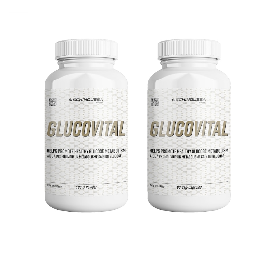 Image 728398.jpg, Product 728-398 / Price $79.99, Schinoussa Glucovital Capsule and Powder Duo from Schinoussa on TSC.ca's Health & Fitness department