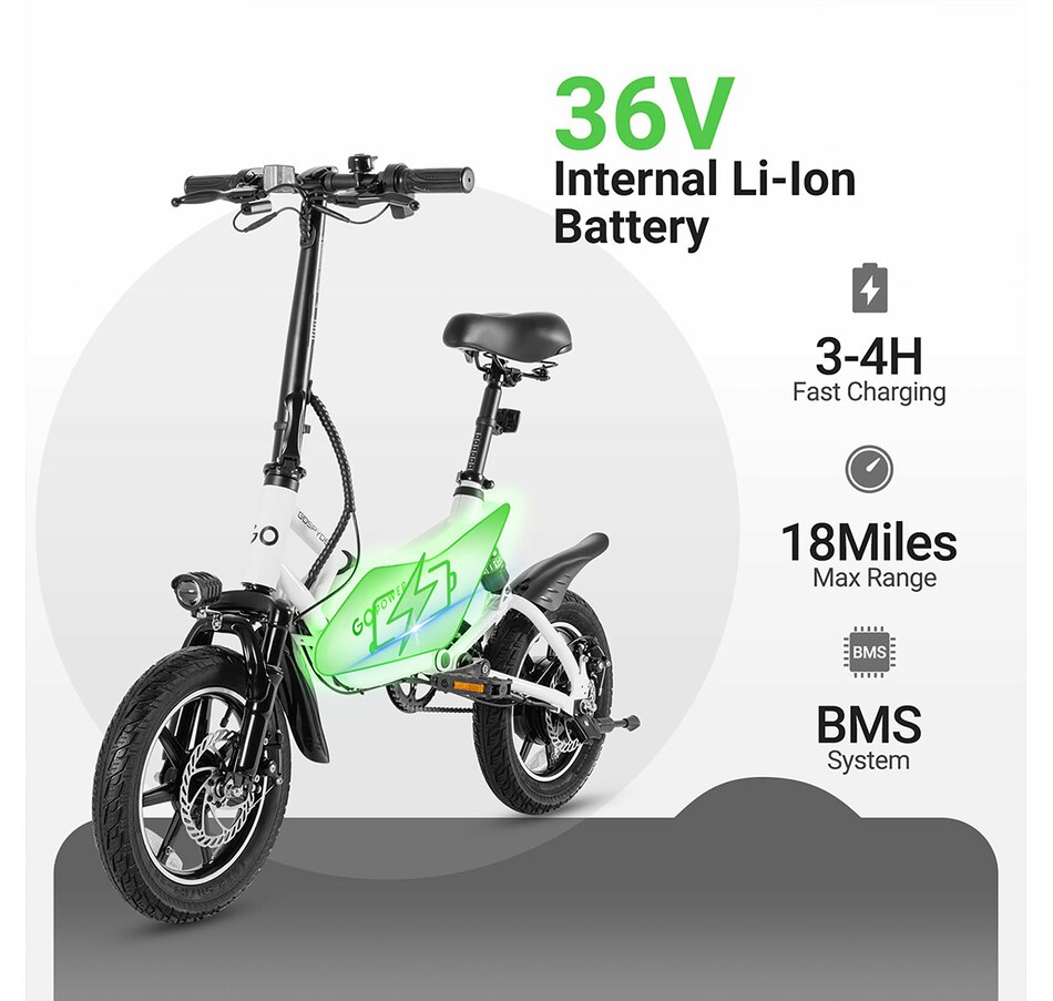 Image 728400_ALTMORE3.jpg, Product 728-400 / Price $799.00, GoPowerBike GoSpyder Foldable Electric City Bike (350W Motor /40km Range /24km/h Top Speed) from Go Power E-Bikes on TSC.ca's Health & Fitness department
