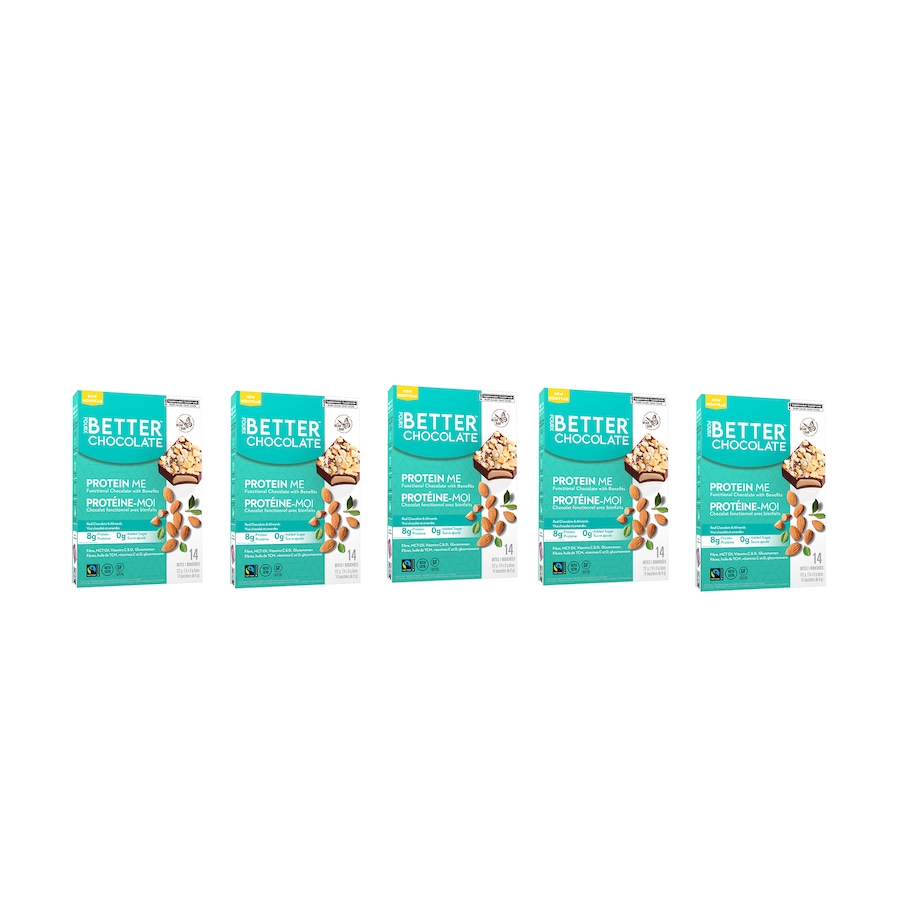 Image 728537.jpg, Product 728-537 / Price $47.49, FourX Better Chocolate Protein Me Almond, 14-Count (5-pack) from FourX Better Chocolate on TSC.ca's Health & Fitness department