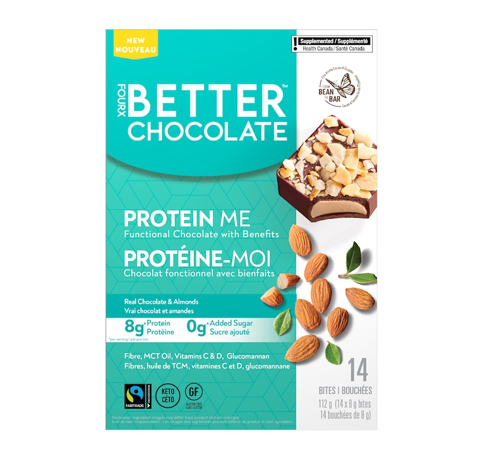 Image 728537_ALTMORE1.jpg, Product 728-537 / Price $47.49, FourX Better Chocolate Protein Me Almond, 14-Count (5-pack) from FourX Better Chocolate on TSC.ca's Health & Fitness department