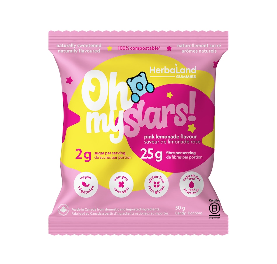 Image 728542_ALTMORE1.jpg, Product 728-542 / Price $46.00, Herbaland Oh My! Stars Pink Lemonade 12-Count from Herbaland Naturals on TSC.ca's Health & Fitness department