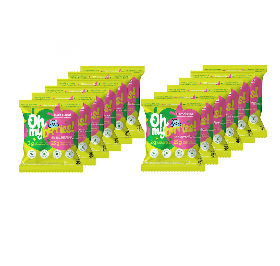 Image 728544.jpg, Product 728-544 / Price $46.00, Herbaland Oh My! Berries Sour Green Apple 12-Count from Herbaland Naturals on TSC.ca's Health & Fitness department