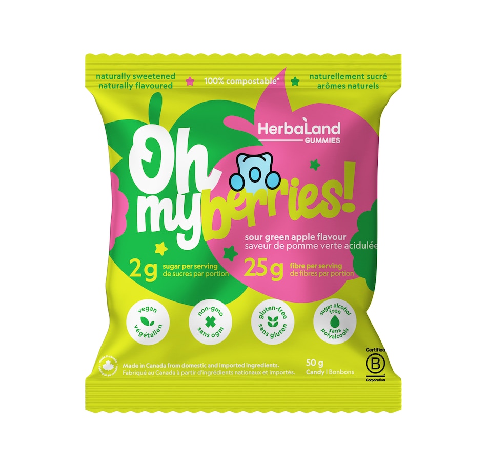 Image 728544_ALTMORE1.jpg, Product 728-544 / Price $46.00, Herbaland Oh My! Berries Sour Green Apple 12-Count from Herbaland Naturals on TSC.ca's Health & Fitness department