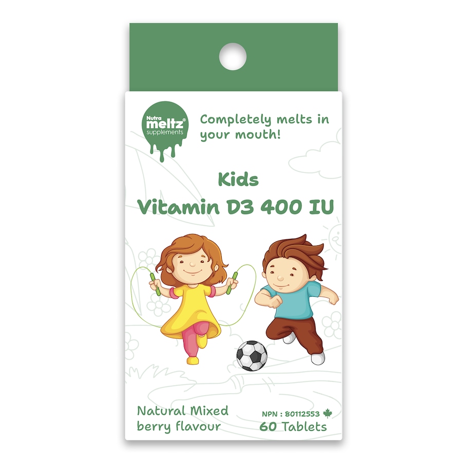 Image 728586.jpg, Product 728-586 / Price $15.99, Nutrameltz Kids Vitamin D3 400 IU (60-ct) from Nutrameltz on TSC.ca's Health & Fitness department