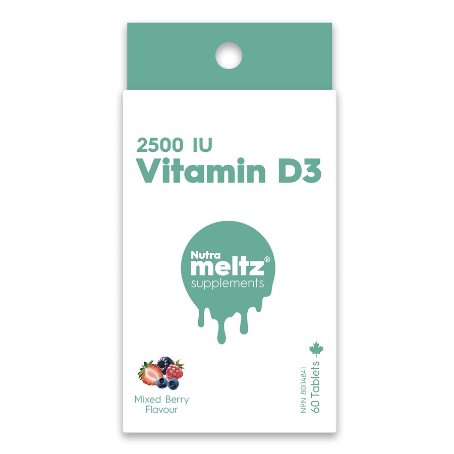 Image 728604.jpg, Product 728-604 / Price $24.99, Nutrameltz Vitamin D3 (2500 IU, 60-count) from Nutrameltz on TSC.ca's Health & Fitness department