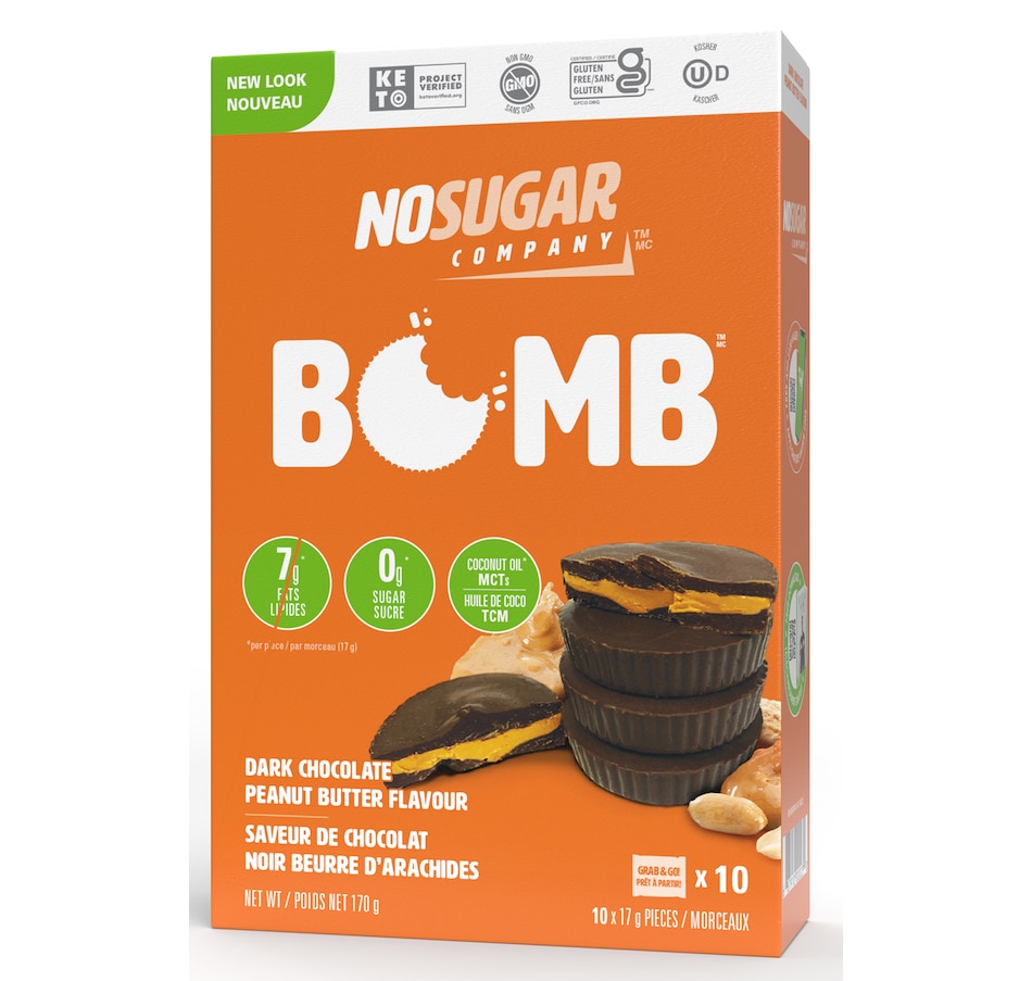 Health & Fitness Healthy Food Snacks and Bars No Sugar Bomb 10