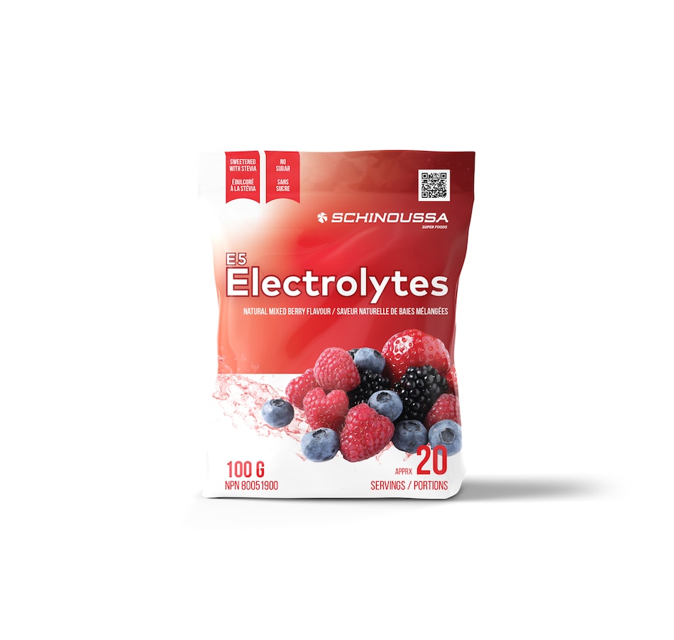 Schinoussa E5 Electrolytes Natural Mixed Berry - TSC.ca