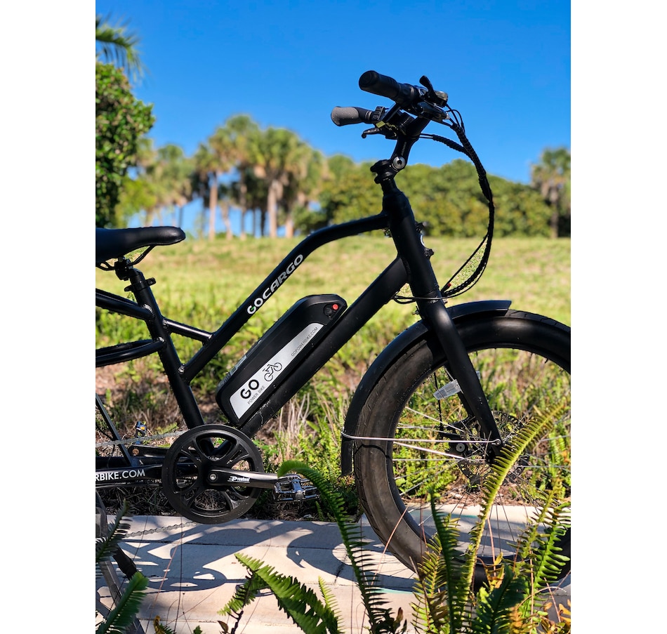 Image 728684_ALTMORE2.jpg, Product 728-684 / Price $2,199.00, GoPowerBike GoCargo Fat-Tire Electric City Bike (500W Motor / 80km Range / 32km/h Top Speed) from Go Power E-Bikes on TSC.ca's Health & Fitness department