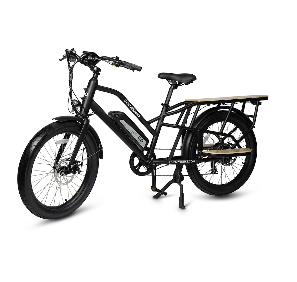 Image 728684_ALTMORE7.jpg, Product 728-684 / Price $2,199.00, GoPowerBike GoCargo Fat-Tire Electric City Bike (500W Motor / 80km Range / 32km/h Top Speed) from Go Power E-Bikes on TSC.ca's Health & Fitness department