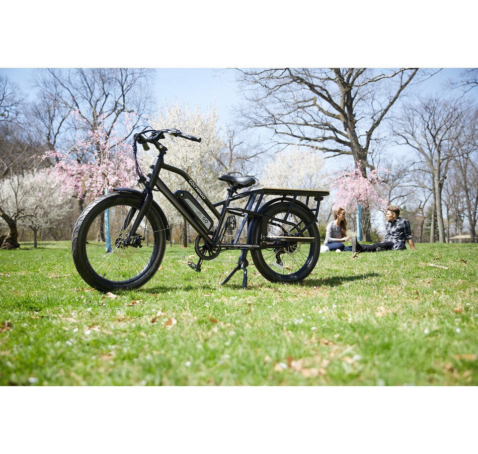 Image 728684_ALTMORE9.jpg, Product 728-684 / Price $2,199.00, GoPowerBike GoCargo Fat-Tire Electric City Bike (500W Motor / 80km Range / 32km/h Top Speed) from Go Power E-Bikes on TSC.ca's Health & Fitness department