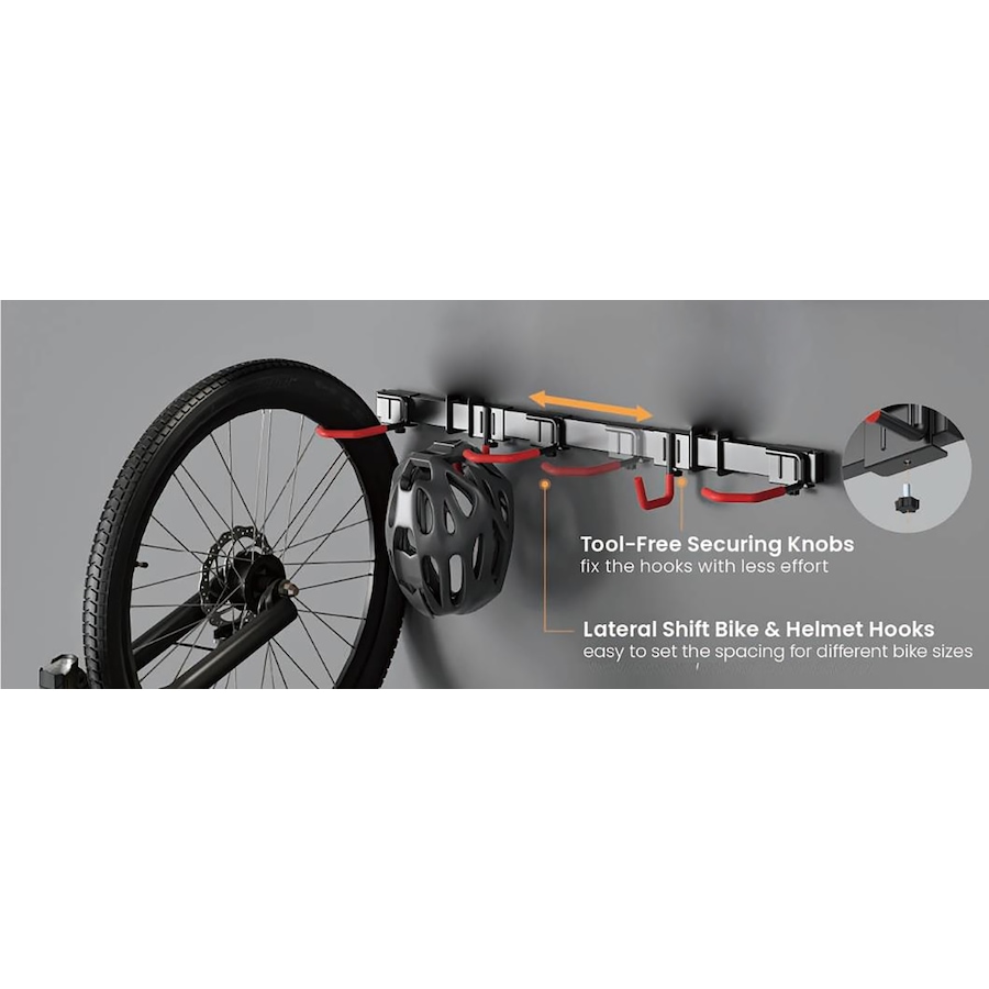 Image 728697_ALTMORE1.jpg, Product 728-697 / Price $99.99, GoTyger 4 Bike Wall Mounted Rack from Gotyger on TSC.ca's Health & Fitness department