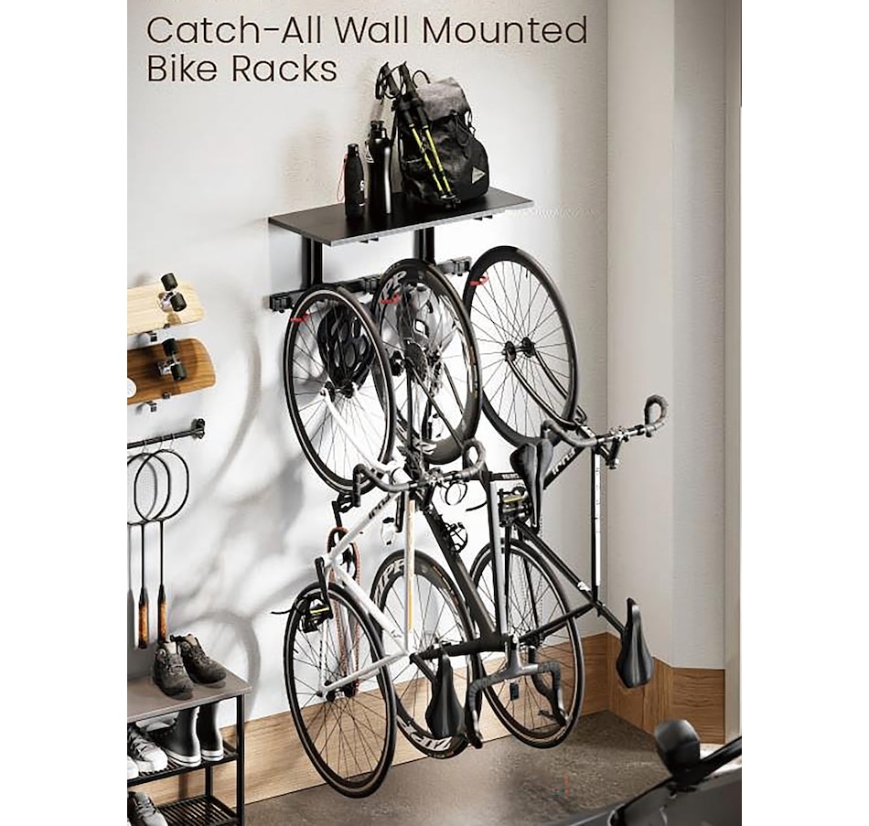 Image 728698_ALTMORE1.jpg, Product 728-698 / Price $111.99, GoTyger 3 Bike Wall Mounted Rack With Storage Shelf from Gotyger on TSC.ca's Health & Fitness department