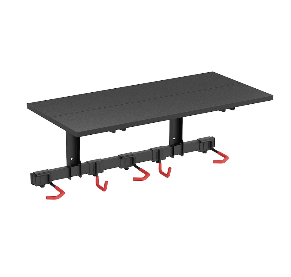 Image 728698_BLK.jpg, Product 728-698 / Price $111.99, GoTyger 3 Bike Wall Mounted Rack With Storage Shelf from Gotyger on TSC.ca's Health & Fitness department
