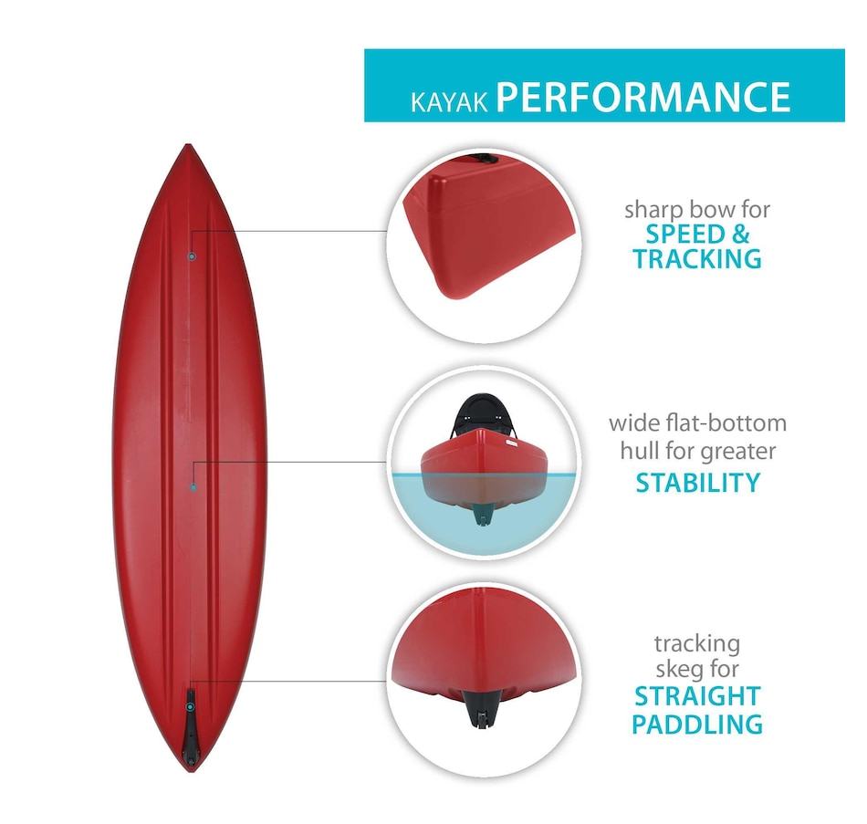 Image 728706_ALTMORE2.jpg, Product 728-706 / Price $1,499.99, Lifetime Red Kodiak 130 Canoe With Paddles from Lifetime on TSC.ca's Health & Fitness department