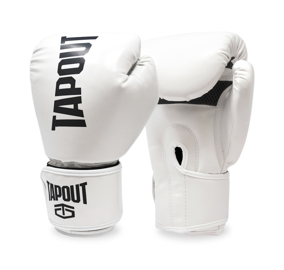 Image 728745_WHT.jpg, Product 728-745 / Price $64.99, Tapout Boxing Gloves with Adjustable Hook and Loop Closure from Tapout on TSC.ca's Health & Fitness department