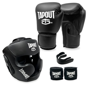 Tapout 6-Piece Boxing Kit (black)
