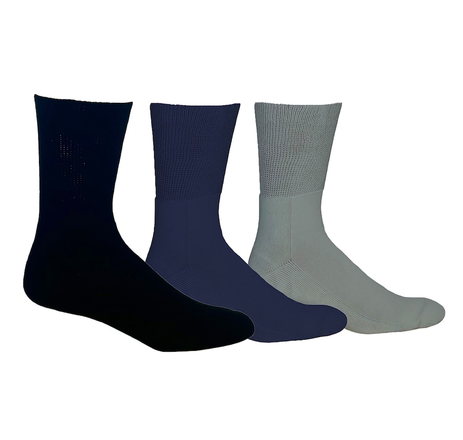 Image 728798.jpg, Product 728-798 / Price $54.00, Dr Johnny's Multi Solid Diabetic Socks Trio from Dr. Johnny's on TSC.ca's Health & Fitness department