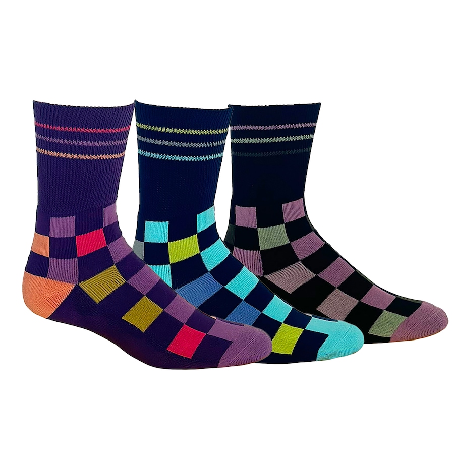 Image 728799.jpg, Product 728-799 / Price $42.99, Dr Johnny's Checkers Diabetic Socks Trio from Dr. Johnny's on TSC.ca's Health & Fitness department
