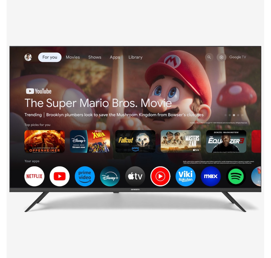 Image 728935.jpg, Product 728-935 / Price $659.99, Skyworth 60" 4K Ultra HD Google TV Ultra Slim from Skyworth on TSC.ca's Electronics department
