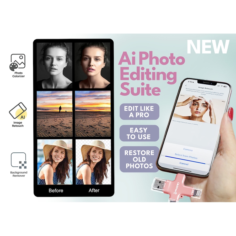 Image 728964_ALTMORE2.jpg, Product 728-964 / Price $169.99, Clickfree Pro 128 GB Universal Photo Storage Device from Clickfree on TSC.ca's Electronics department