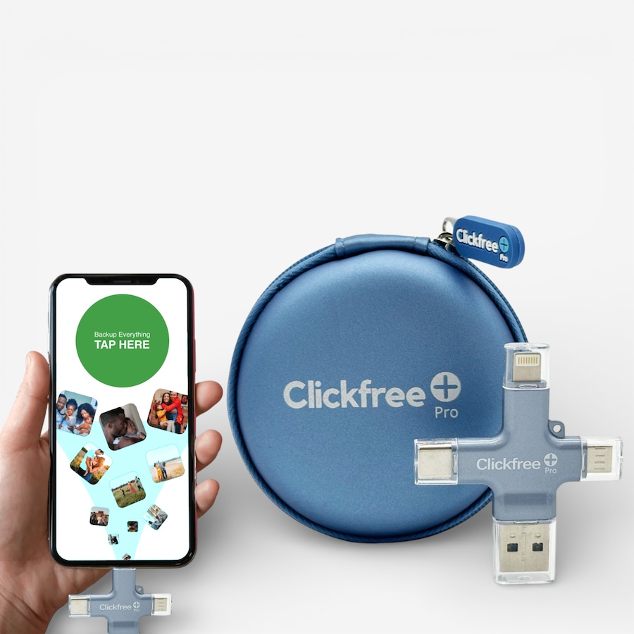 Image 728964_BLU.jpg, Product 728-964 / Price $169.99, Clickfree Pro 128 GB Universal Photo Storage Device from Clickfree on TSC.ca's Electronics department