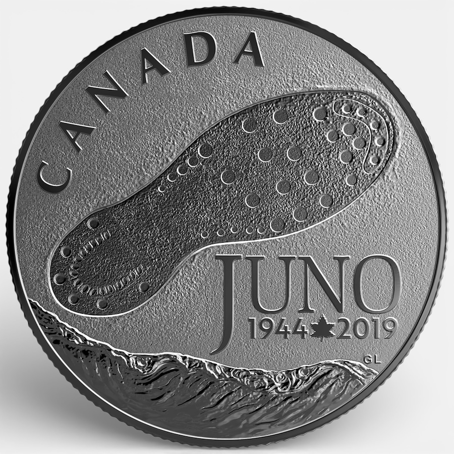 Image 728988_ALTMORE1.jpg, Product 728-988 / Price $59.95, 2019 $3 Fine Silver Coin 75th Anniversary of the Normandy Campaign from Royal Canadian Mint (RCM) on TSC.ca's Coins department