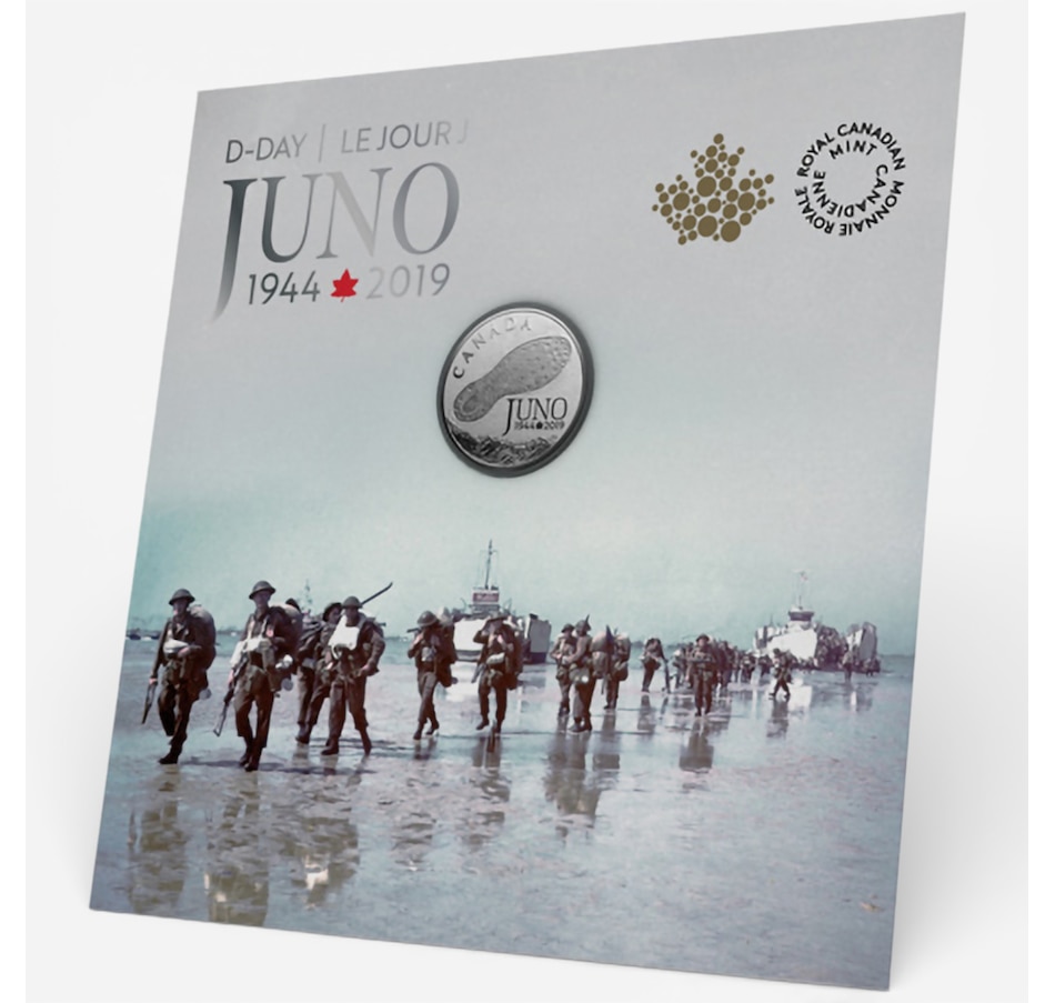 Image 728988_ALTMORE3.jpg, Product 728-988 / Price $59.95, 2019 $3 Fine Silver Coin 75th Anniversary of the Normandy Campaign from Royal Canadian Mint (RCM) on TSC.ca's Coins department