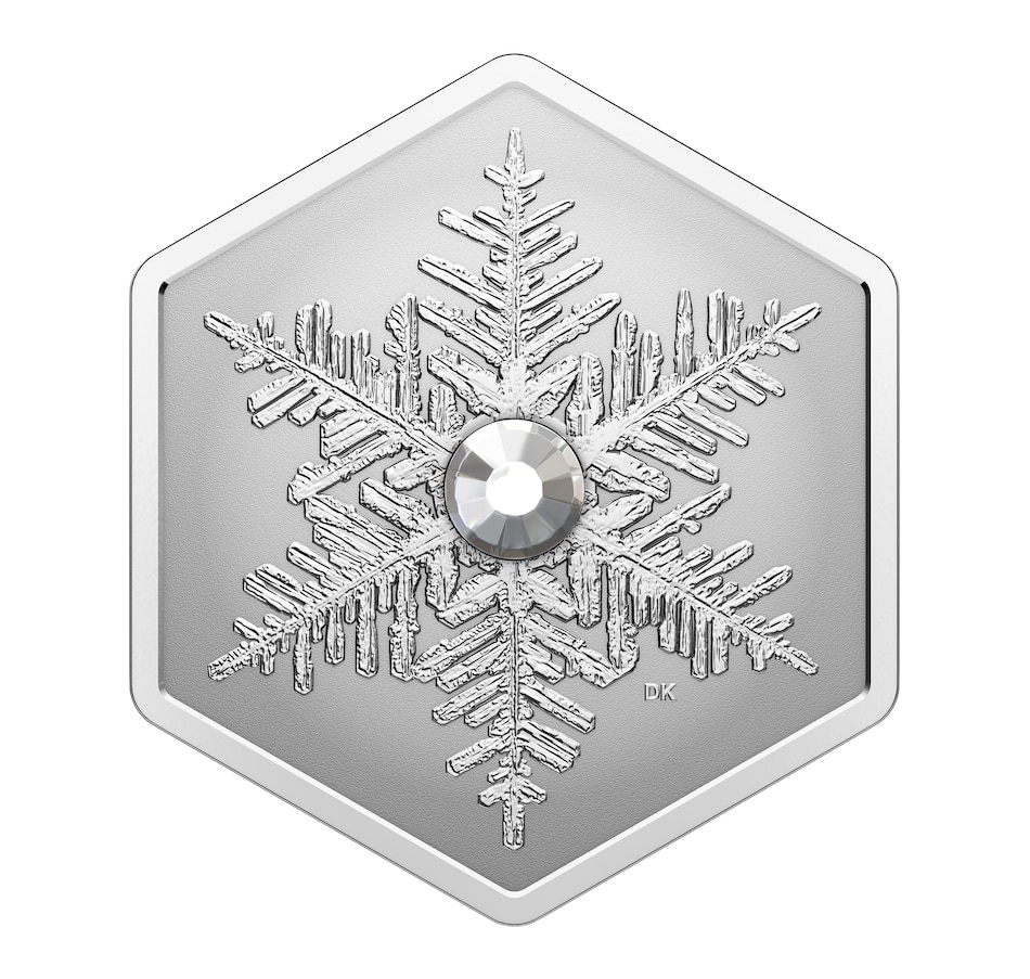 Image 729119.jpg, Product 729-119 / Price $149.95, 2023 $20 Hexagon Crystal Snowflake from Royal Canadian Mint (RCM) on TSC.ca's Coins department