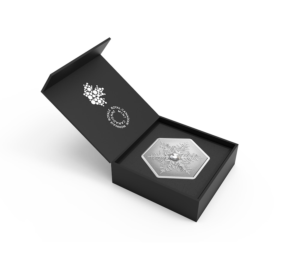 Image 729119_ALTMORE4.jpg, Product 729-119 / Price $149.95, 2023 $20 Hexagon Crystal Snowflake from Royal Canadian Mint (RCM) on TSC.ca's Coins department