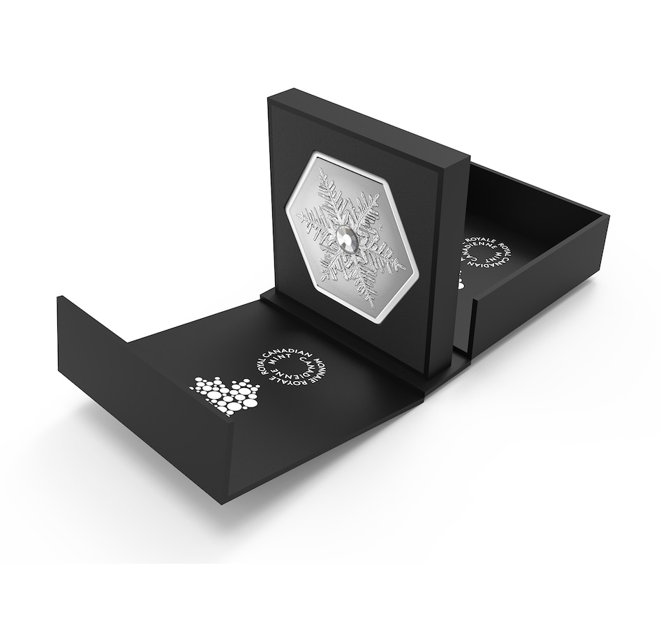 Image 729119_ALTMORE7.jpg, Product 729-119 / Price $149.95, 2023 $20 Hexagon Crystal Snowflake from Royal Canadian Mint (RCM) on TSC.ca's Coins department