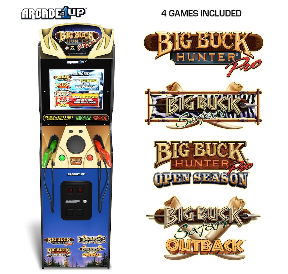 Image 729124_ALTMORE1.jpg, Product 729-124 / Price $799.99, Arcade1Up Big Buck Hunter Pro Deluxe Arcade Machine from Arcade1Up on TSC.ca's Electronics department