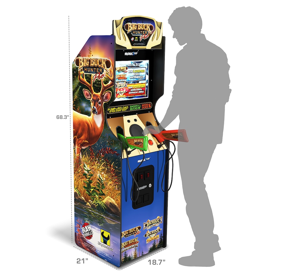 Image 729124_ALTMORE4.jpg, Product 729-124 / Price $799.99, Arcade1Up Big Buck Hunter Pro Deluxe Arcade Machine from Arcade1Up on TSC.ca's Electronics department