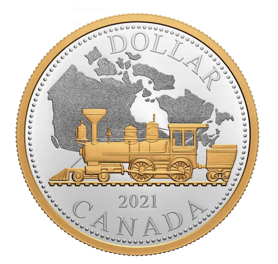 Image 729233_ALTMORE1.jpg, Product 729-233 / Price $324.90, 2021 $1 Renewed Silver Dollar: 140th Anniversary of the Trans-Canada Railway from Royal Canadian Mint (RCM) on TSC.ca's Coins department