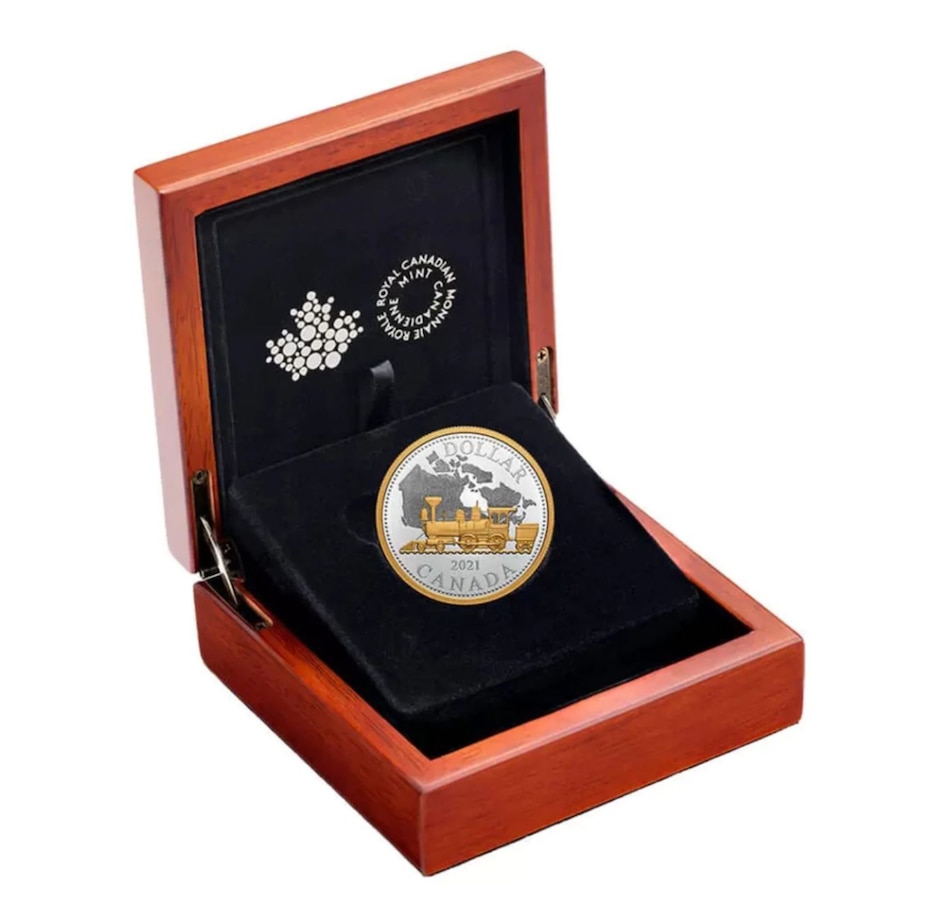 Image 729233_ALTMORE3.jpg, Product 729-233 / Price $324.90, 2021 $1 Renewed Silver Dollar: 140th Anniversary of the Trans-Canada Railway from Royal Canadian Mint (RCM) on TSC.ca's Coins department
