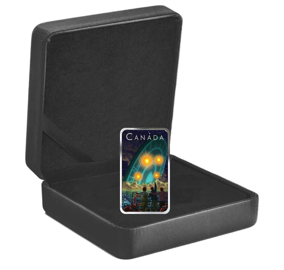 Image 729256_ALTMORE3.jpg, Product 729-256 / Price $299.95, 2019 $20 Fine Silver Coin Canada’s Unexplained Phenomena: The Shag Harbour Incident from Royal Canadian Mint (RCM) on TSC.ca's Coins department