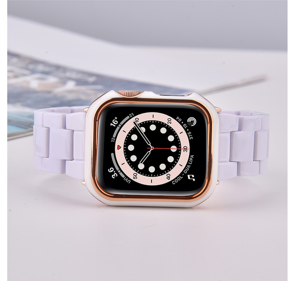 Image 729261_ALTMORE16.jpg, Product 729-261 / Price $34.99, Worryfree Gadgets Resin Band with Bumper Case for Apple Watch (40 mm and 44 mm) from WFG on TSC.ca's Electronics department