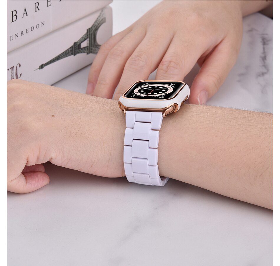 Image 729261_ALTMORE18.jpg, Product 729-261 / Price $34.99, Worryfree Gadgets Resin Band with Bumper Case for Apple Watch (40 mm and 44 mm) from WFG on TSC.ca's Electronics department