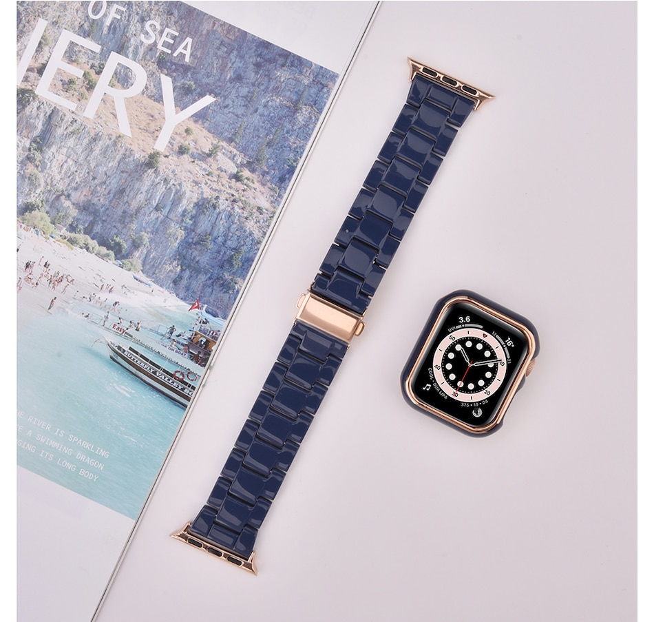 Image 729261_ALTMORE3.jpg, Product 729-261 / Price $34.99, Worryfree Gadgets Resin Band with Bumper Case for Apple Watch (40 mm and 44 mm) from WFG on TSC.ca's Electronics department