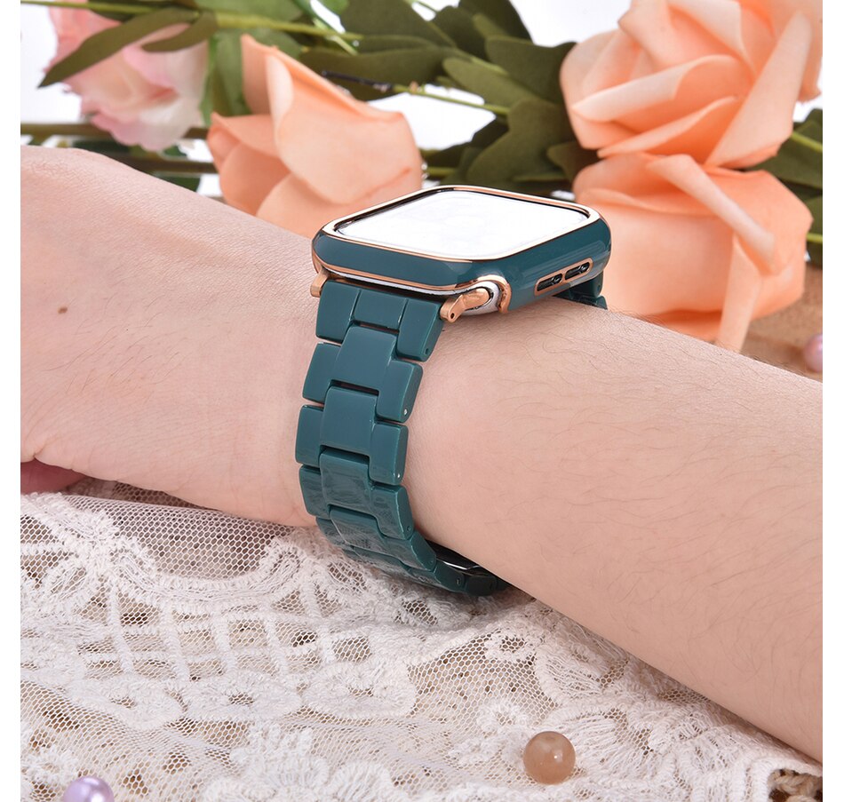 Image 729261_ALTMORE8.jpg, Product 729-261 / Price $34.99, Worryfree Gadgets Resin Band with Bumper Case for Apple Watch (40 mm and 44 mm) from WFG on TSC.ca's Electronics department