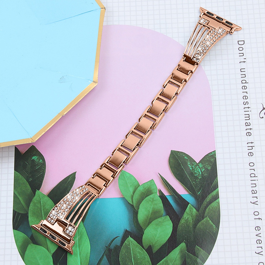 Image 729266_ALTMORE2.jpg, Product 729-266 / Price $26.99, Worryfree Gadgets Dressy Fan Design Metal Band for Apple Watch with Easy, Adjustable Links from WFG on TSC.ca's Electronics department