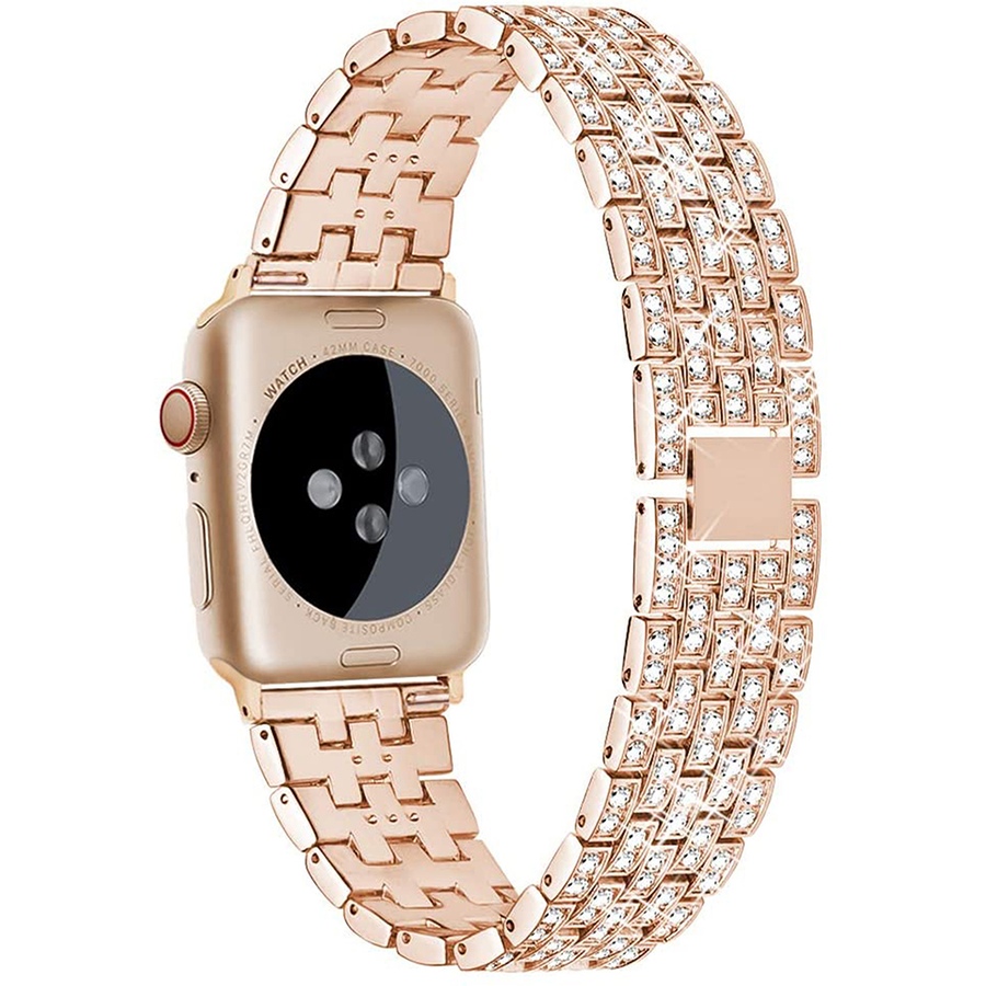 Image 729274_RGL.jpg, Product 729-274 / Price $39.99, Worryfree Gadgets Diamond Blocks Bling Metal Band for Apple Watch from WFG on TSC.ca's Electronics department