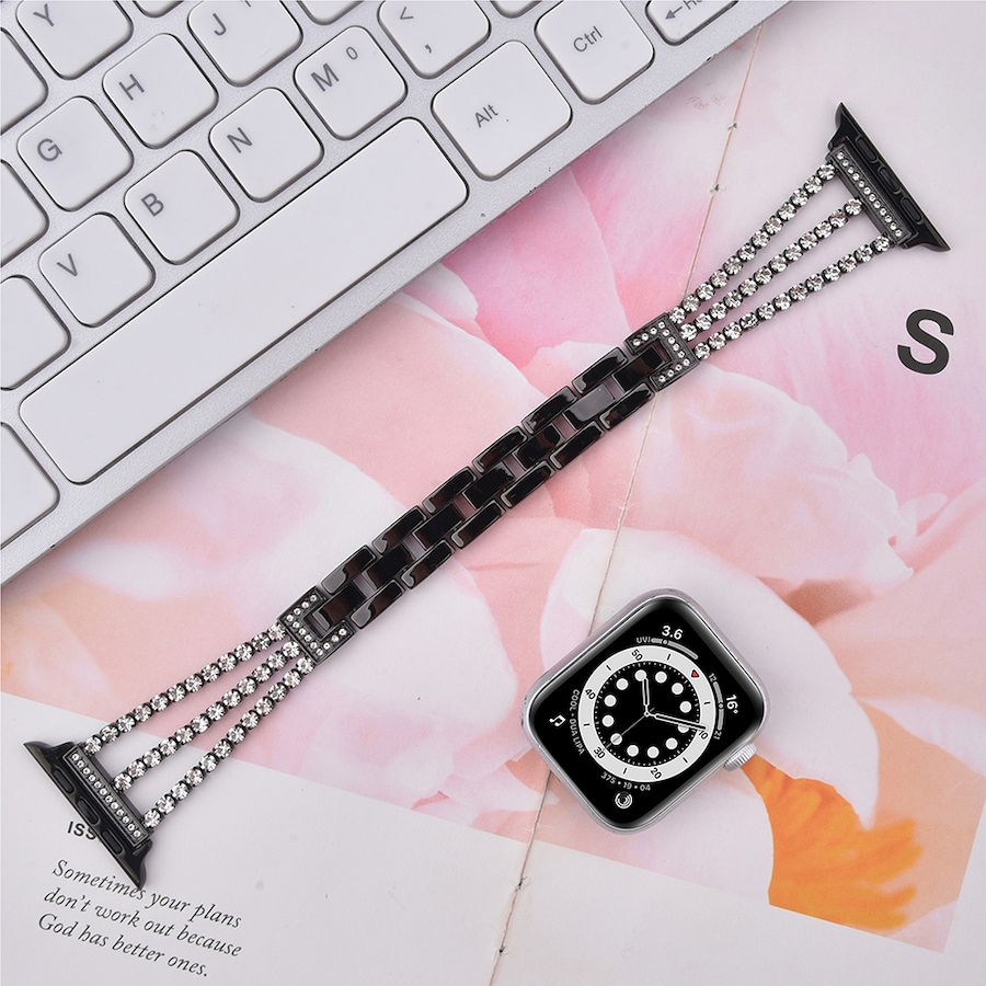 Image 729277_ALTMORE2.jpg, Product 729-277 / Price $39.99, Worryfree Gadgets Bling Dressy Band for Apple Watch (38 mm/40 mm/41 mm and 42 mm/44 mm/45 mm, link bracelet) from WFG on TSC.ca's Electronics department