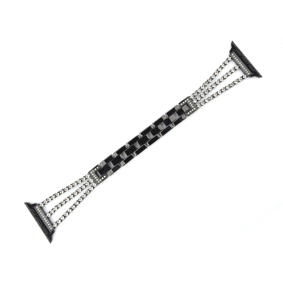 Image 729277_BLK.jpg, Product 729-277 / Price $39.99, Worryfree Gadgets Bling Dressy Band for Apple Watch (38 mm/40 mm/41 mm and 42 mm/44 mm/45 mm, link bracelet) from WFG on TSC.ca's Electronics department